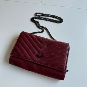 Botkier SoHo Quilted Crossbody Bag Red Leather